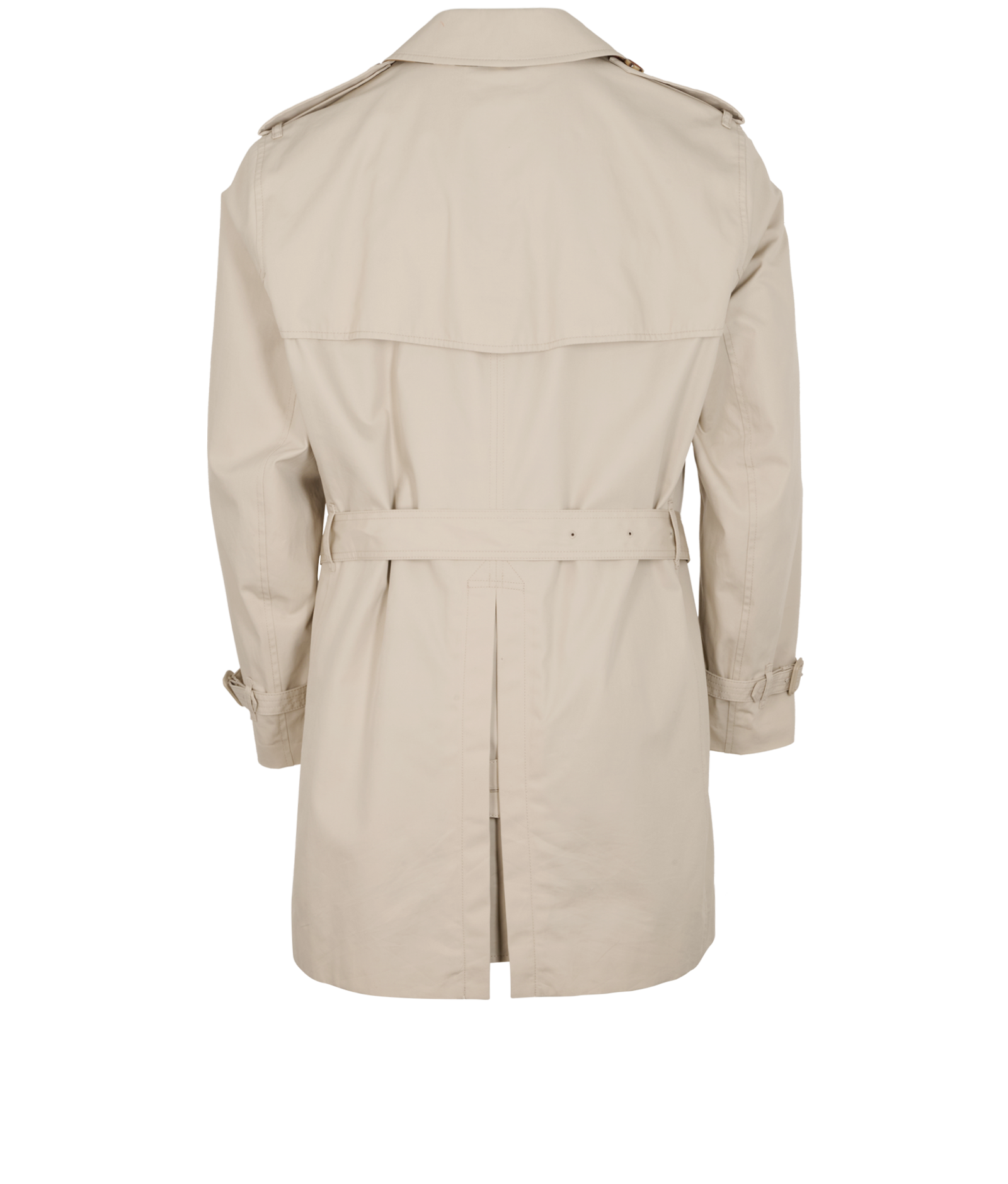 Burberry Mid-length Kensington Trench, &pound;595, Clothing, Beige, Cotton, Back view