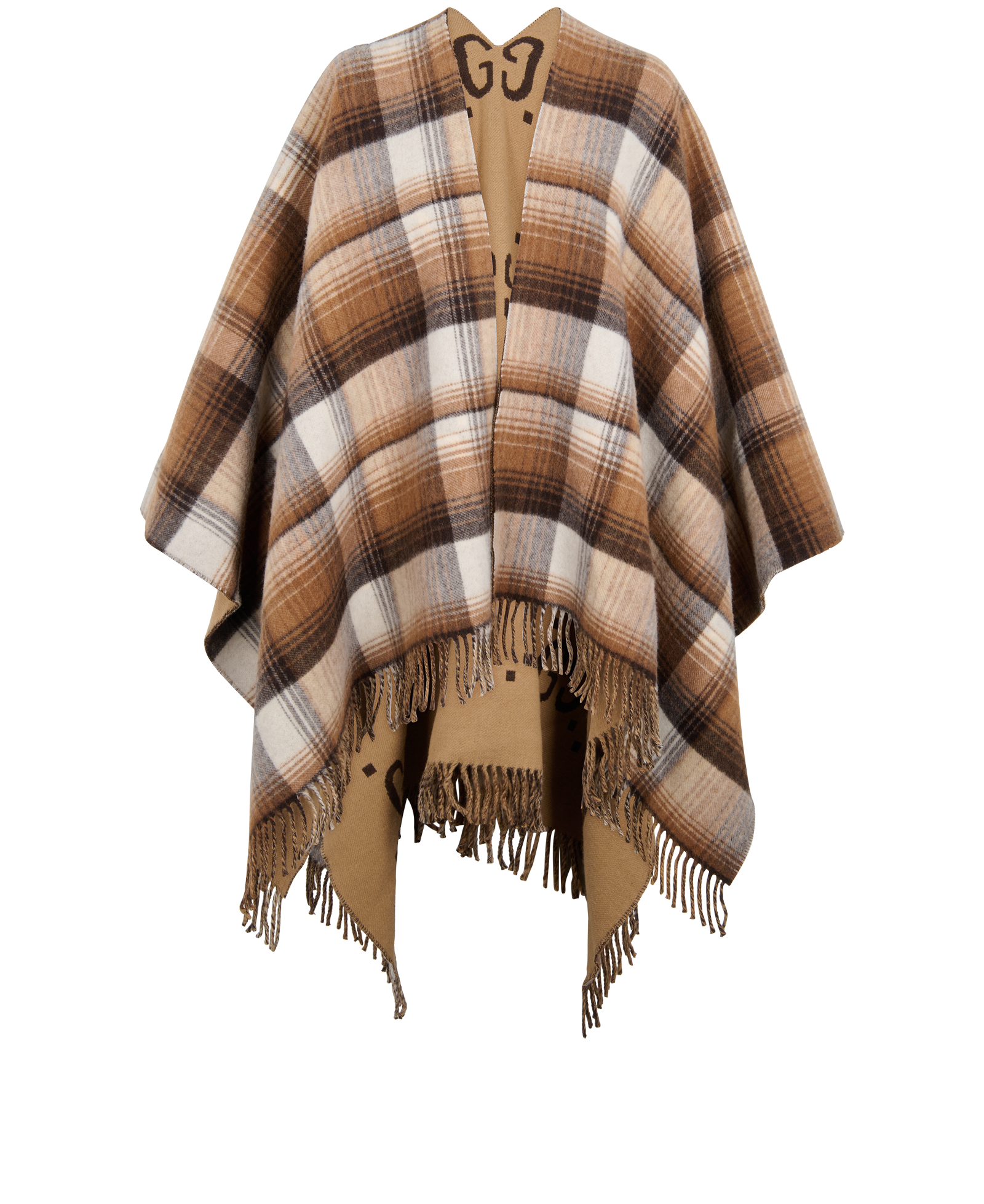 Pre-loved Gucci Reversible GG Cape - £495