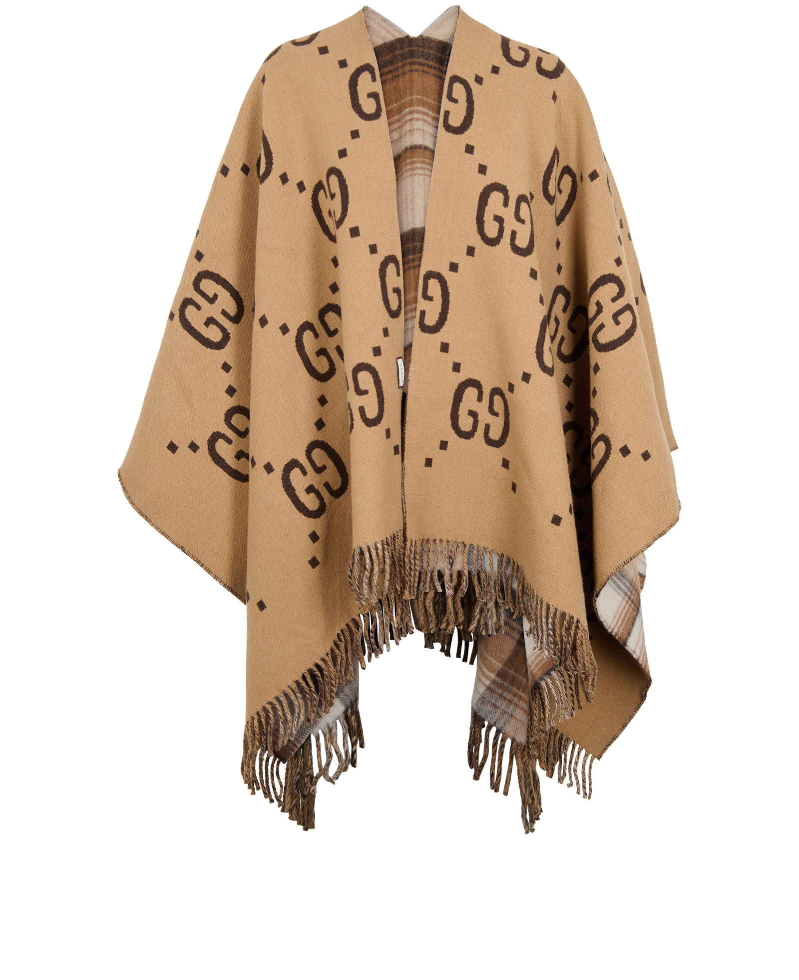Pre-loved Gucci Reversible GG Cape - £495