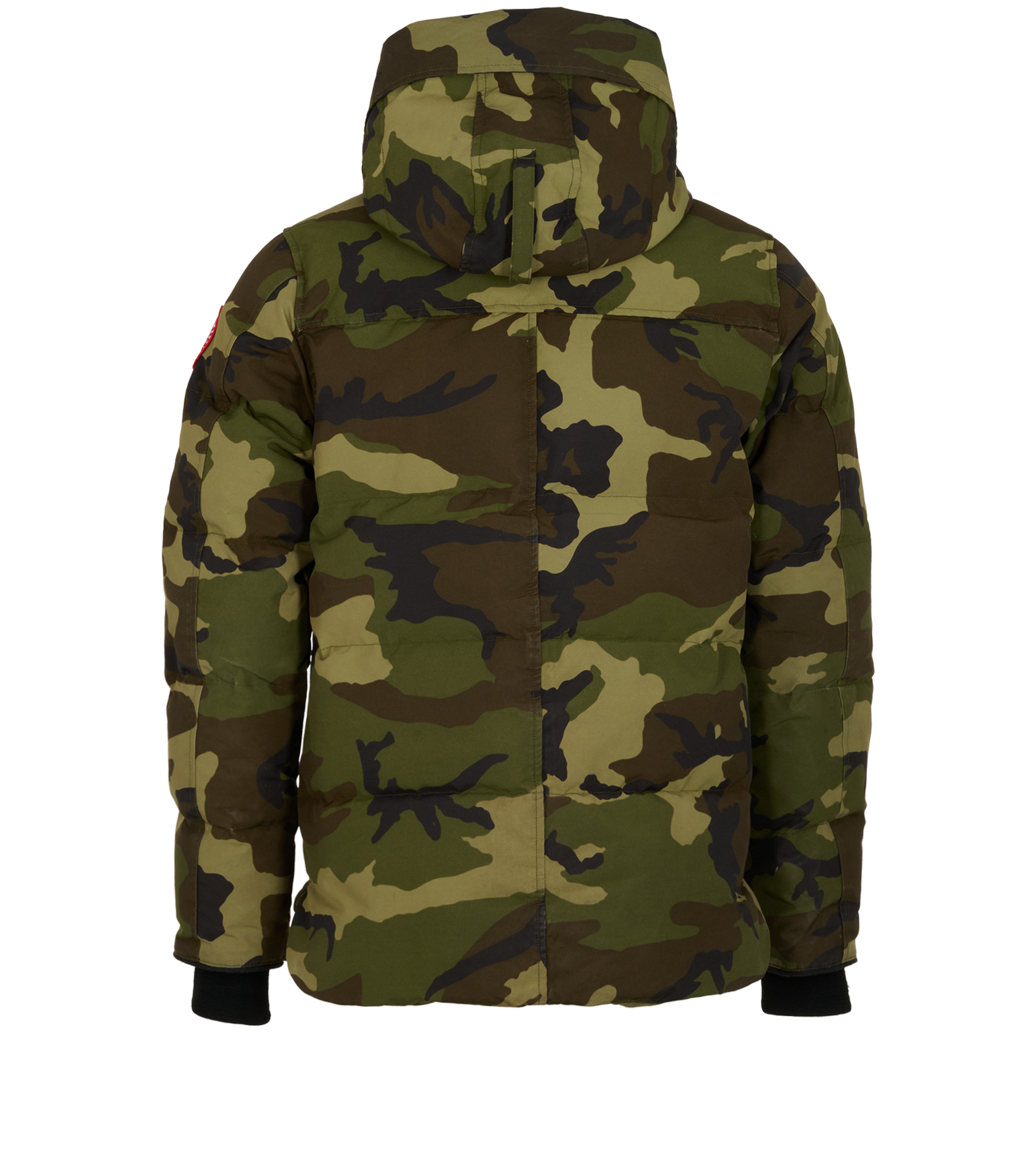 Canada Goose MacMillan Camo Parka, &pound;550, Clothing, Green, Cotton/Polyester (Polymer), Back view