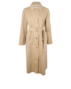Burberry Belted Car Coat, Cotton, Beige, UK6, 3*