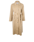 Burberry Belted Car Coat, &pound;850, Clothing, Beige, Cotton, Front view
