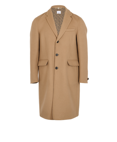 Burberry Midi Coat, &pound;420, Clothing, Beige, Wool, Front view