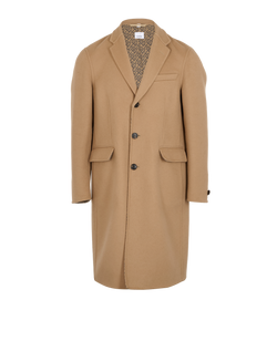 Burberry Midi Coat, Mens, Wool, Beige, Sz XL, 2*