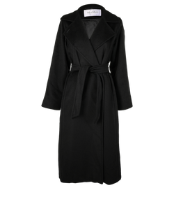 Max Mara Wrap Coat, Camel Hair, Black, UK 10, 3*