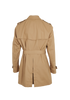 Burberry Trench Coat, &pound;610, Clothing, Beige, Cotton, Back view