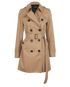 Coach Mid-Length Trench Coat, &pound;150, Clothing, Beige, Cotton/Polyester Mix, Front view
