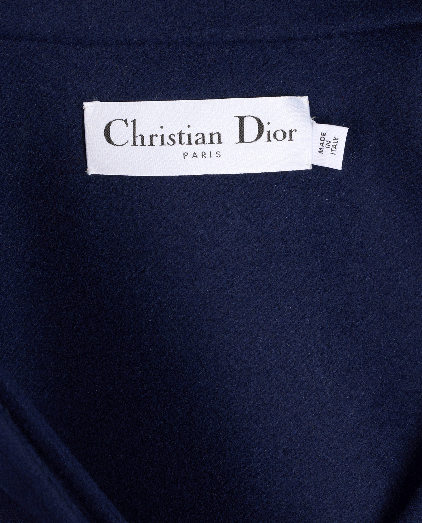 Christian Dior CD Button Detail Coat, &pound;750, Clothing, Blue/Red/White, Wool, Other view