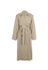 Isabel Marant Double Breasted Trench Coat, &pound;260, Clothing, Beige, Wool, Front view