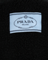 Prada Logo Long Coat, &pound;650, Clothing, Black, Cotton/Polyester (Polymer), Other view