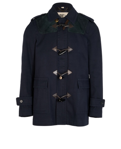 Burberry Duffle Coat, &pound;410, Clothing, Navy, Cotton, Front view