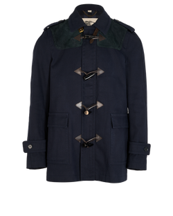 Burberry Duffle Coat, Mens, Cotton, Navy, Sz XL, 2*