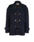 Burberry Duffle Coat, &pound;410, Clothing, Navy, Cotton, Front view