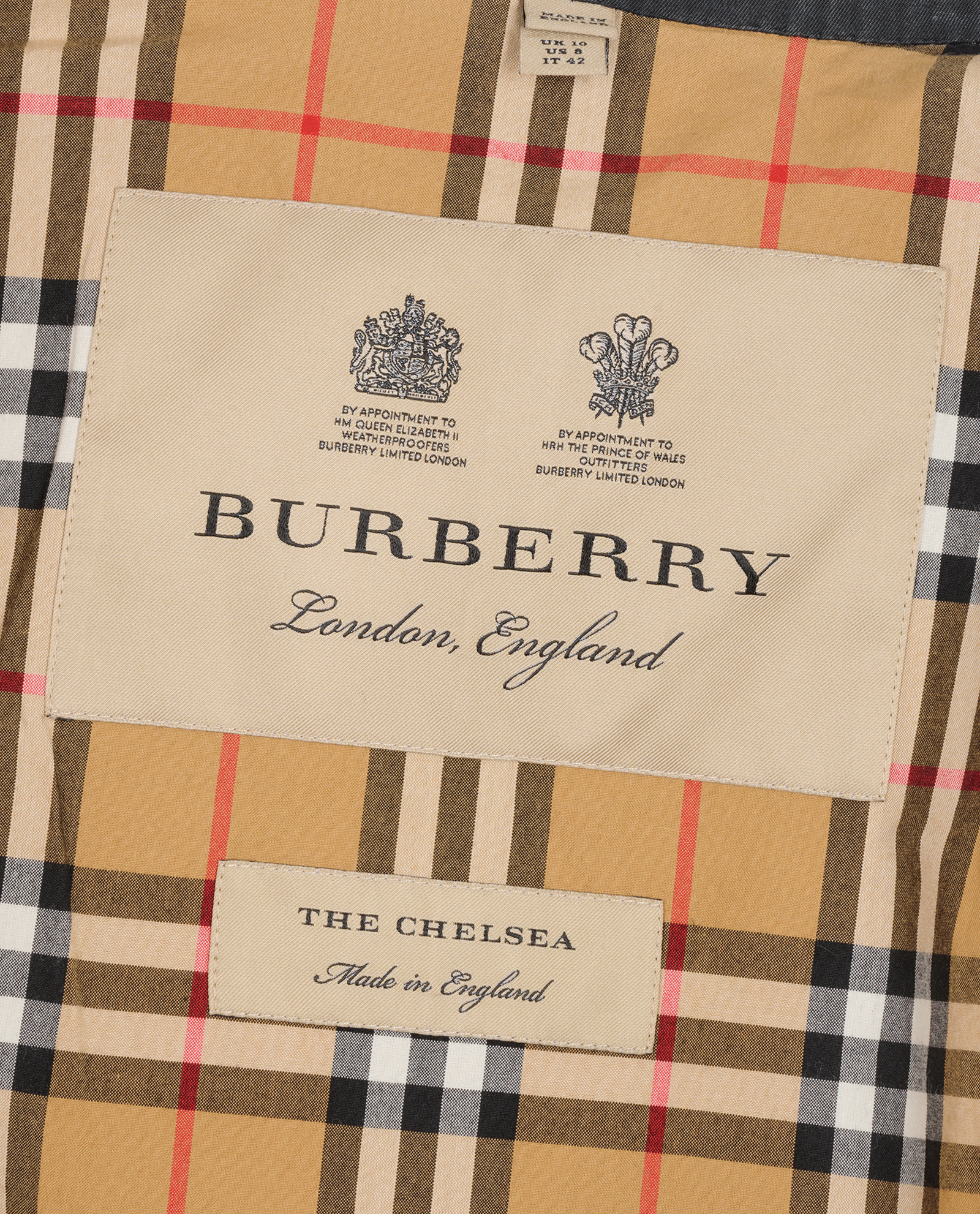 Burberry The Chelsea Trench Coat, &pound;695, Clothing, Navy, Cotton, Other view