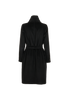 Max Mara Belted Coat, &pound;450, Clothing, Black, Camel Hair, Back view