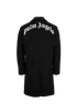 Palm Angels Single-Breasted Logo Coat, &pound;220, Clothing, Black, Polyester/Wool, Back view