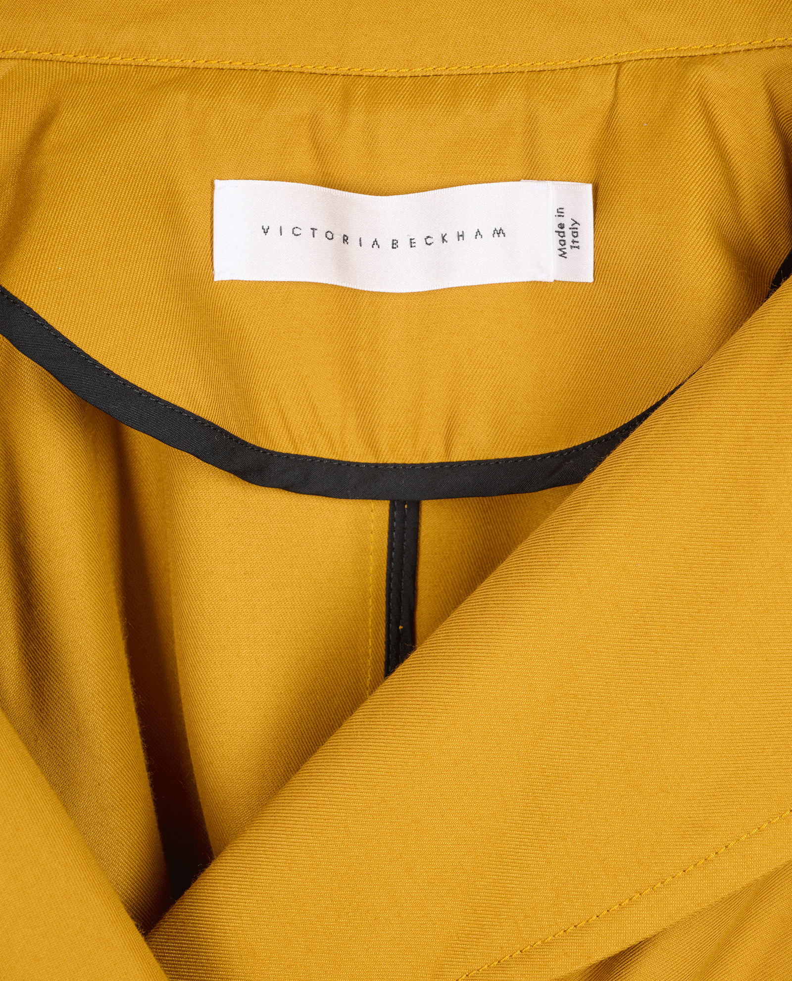 Victoria Beckham Sleeveless Trench Coat, &pound;240, Clothing, Yellow, Viscose, Other view