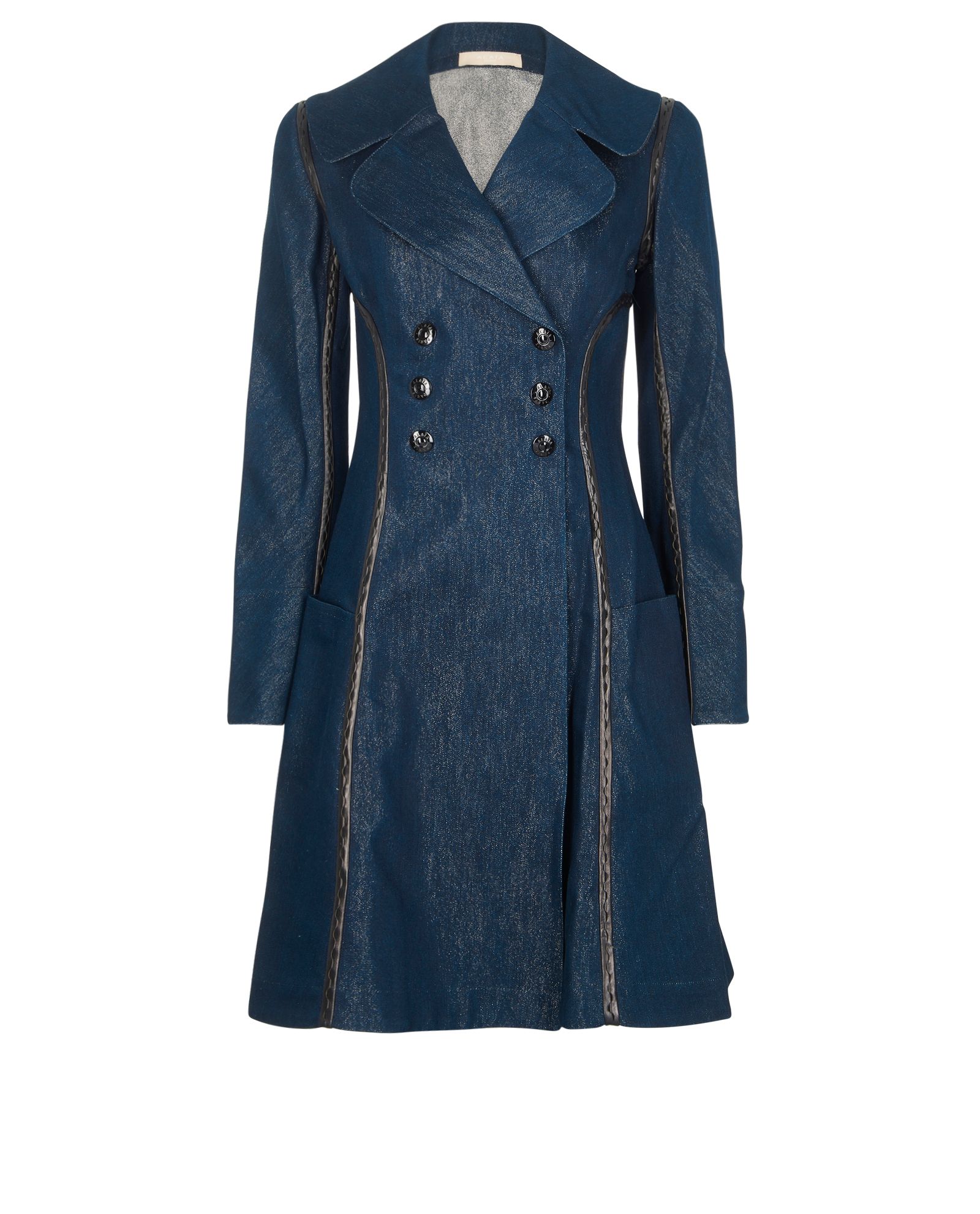Alaia Denim Double Breasted Coat, Coats - Designer Exchange