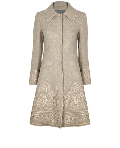 Alberta Ferreti Embroidered Fitted Coat, front view