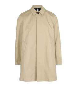 Ami Paris Trench Coat, Mens, Cotton, Beige, Sz M, 3*