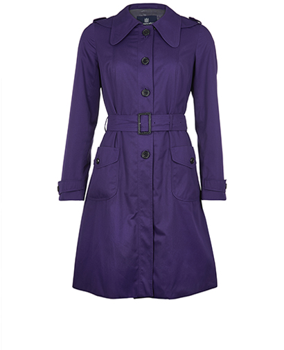 Aquascutum Fitted Short Trench Coat, front view