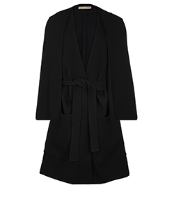 Balenciaga Oversized Belted Coat, Wool, Black, UK 10