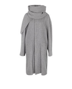 Balenciaga Oversized Coat, Wool, Grey, UK6, 3*