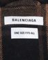 Balenciaga Check Hooded Blanket Coat, other view