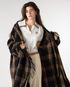 Balenciaga Check Hooded Blanket Coat, other view