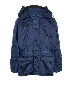 Balenciaga Incognito Parka, Mens, Poly, Navy, Sz L, 2*