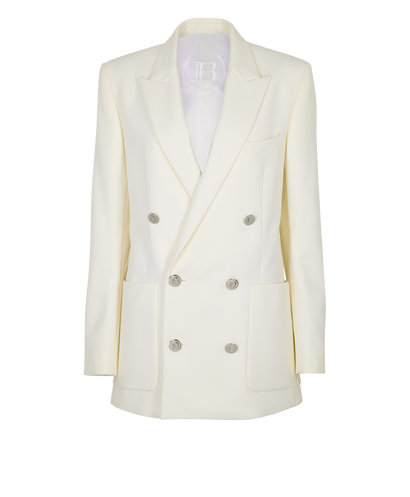 Balmain Double Breasted Short Coat, front view