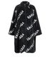 Balenciaga All Over Logo Coat, front view