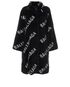 Balenciaga All Over Logo Coat, front view