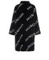 Balenciaga All Over Logo Coat, back view