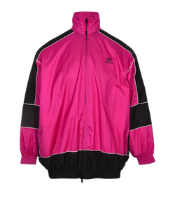 Balenciaga Wind Breaker Jacket, Mens, Polyamide, Pink/Black, UK34, 3*