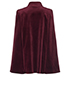 Balmain Embellished Velvet Cape, back view