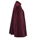 Balmain Embellished Velvet Cape, side view