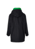Bottega Veneta 2 In 1 Parka Coat, &pound;1,800, Clothing, Black/Green, Cotton, Back view