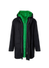 Bottega Veneta 2 In 1 Parka Coat, &pound;1,800, Clothing, Black/Green, Cotton, Other view