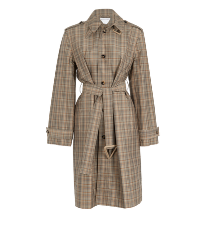 Bottega Veneta Belted Raincoat, front view