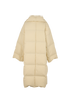Bottega Veneta 2020 Long Puffer Coat, &pound;250, Clothing, Cream, Down Feathers, Back view