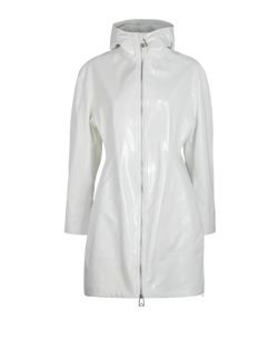 Bottega Veneta Longline Coat, Polyester, White, UK10, DB, 3*