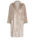 Brunello Cucinelli Double Breasted Velvet Coat, &pound;805, Clothing, Beige, Velvet, Front view