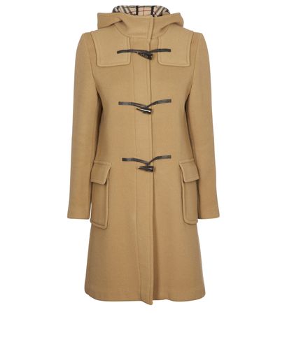 Burberry Hooded Peacoat, front view