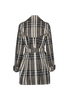 Burberry Shiny Check Belted Trench Coat, back view