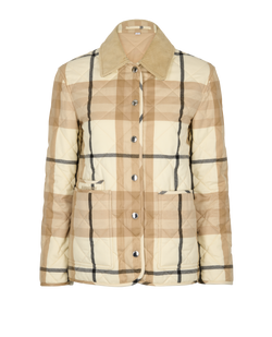 Burberry Quilted Jacket, Polyester, Beige, Sz XS, 3*