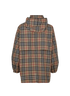 Burberry Check Raincoat, back view