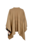Burberry Charlotte Reversible Solid Check Cape, back view