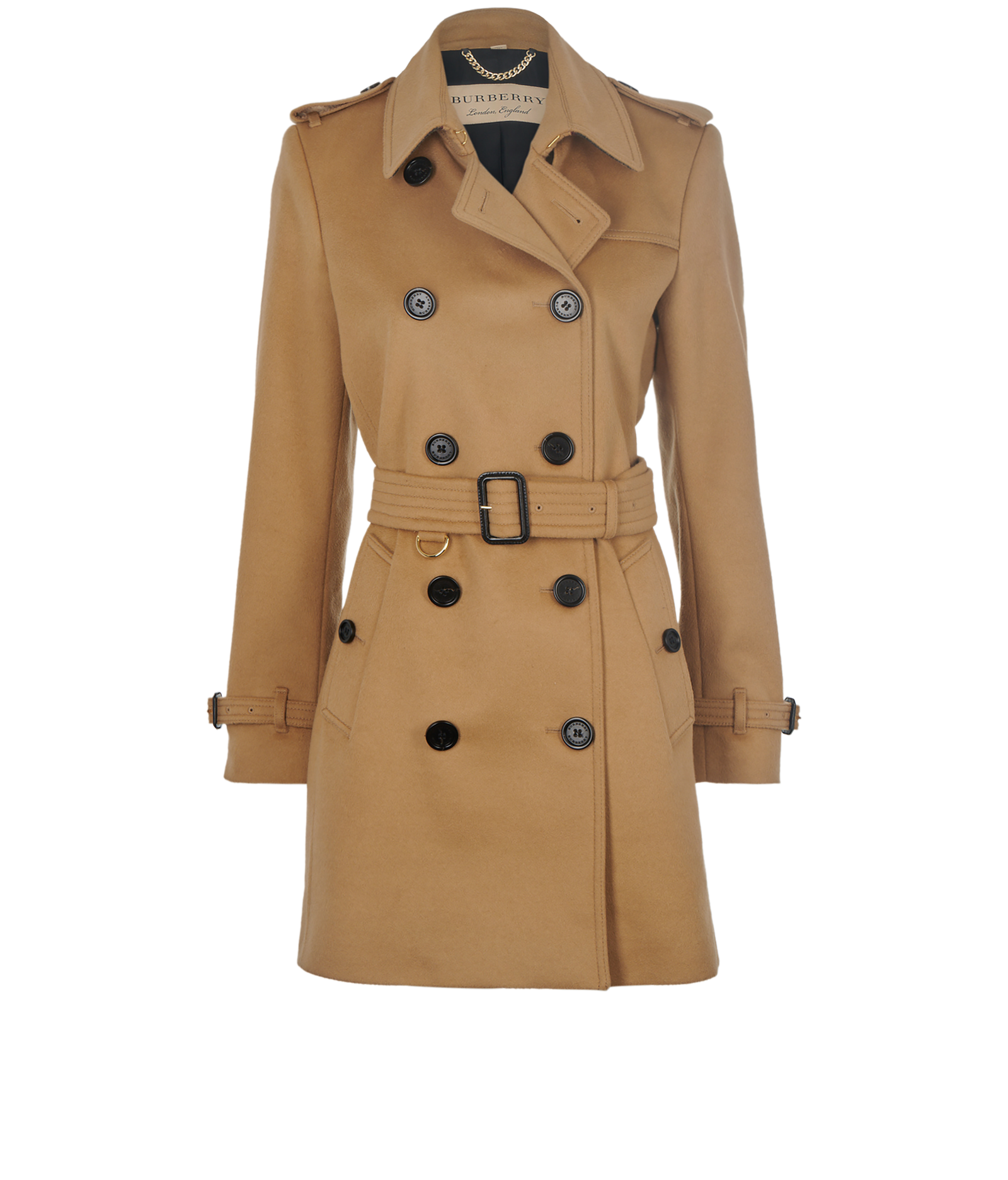 Burberry Double Breasted Belted Coat Coats Designer Exchange Buy Sell Exchange