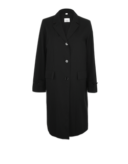 Burberry Midi Trench, Cotton, Black, UK12, 3*